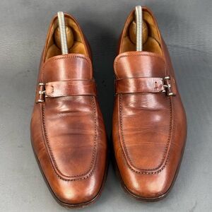 Magnanni Paseo Leather Strap Dress Loafer shoes men’s size 9.5